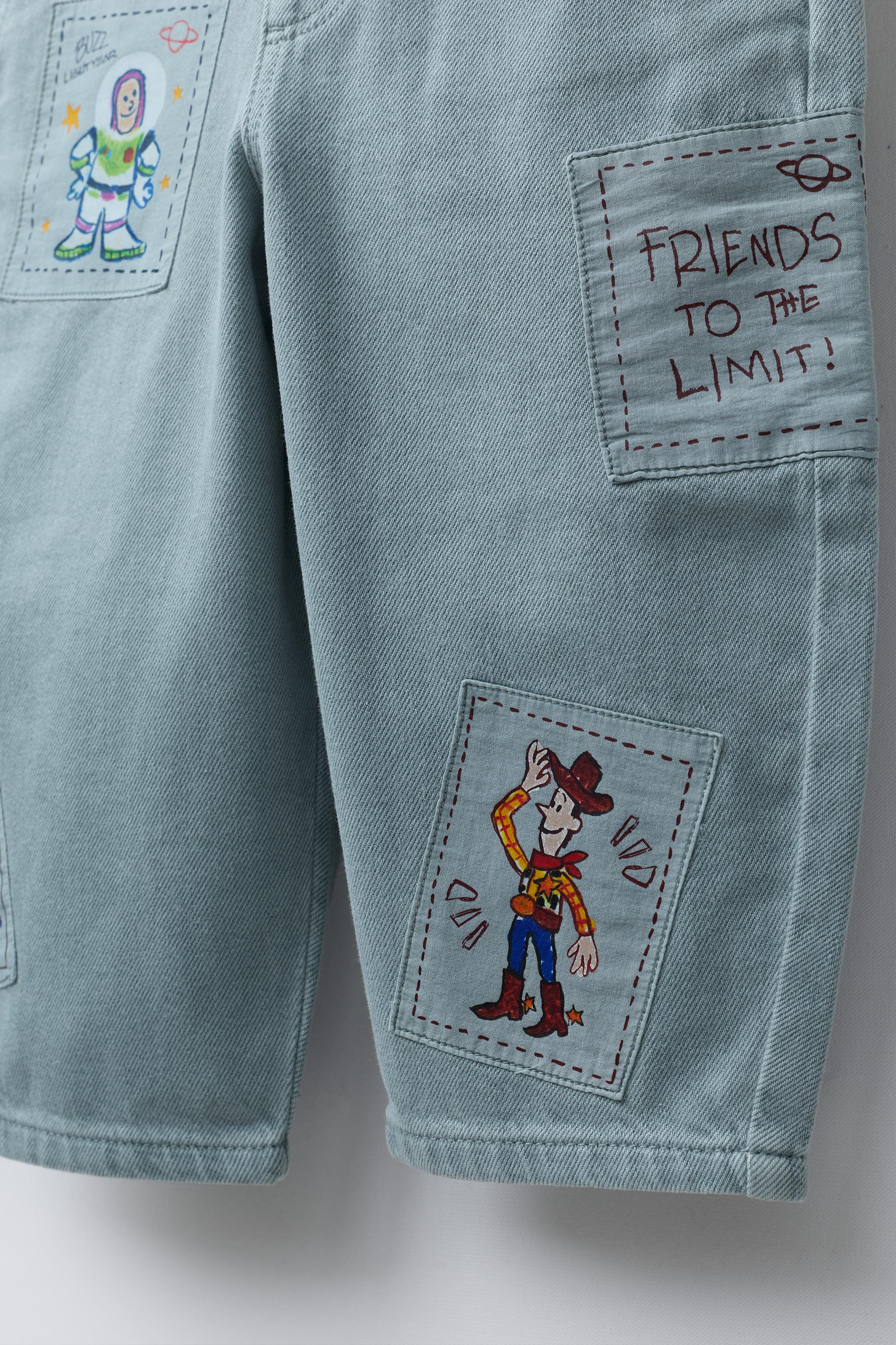 TOY STORY © DISNEY PIXAR PATCHED TWILL OVERALLS